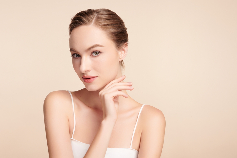 Woman with smooth, healthy-looking skin after skin rejuvenation